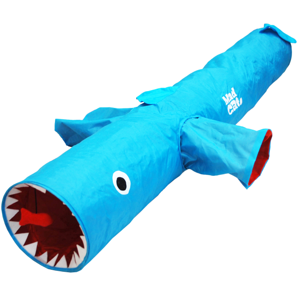 Jumpin' Jaws 38" Shark Tunnel Cat Toy