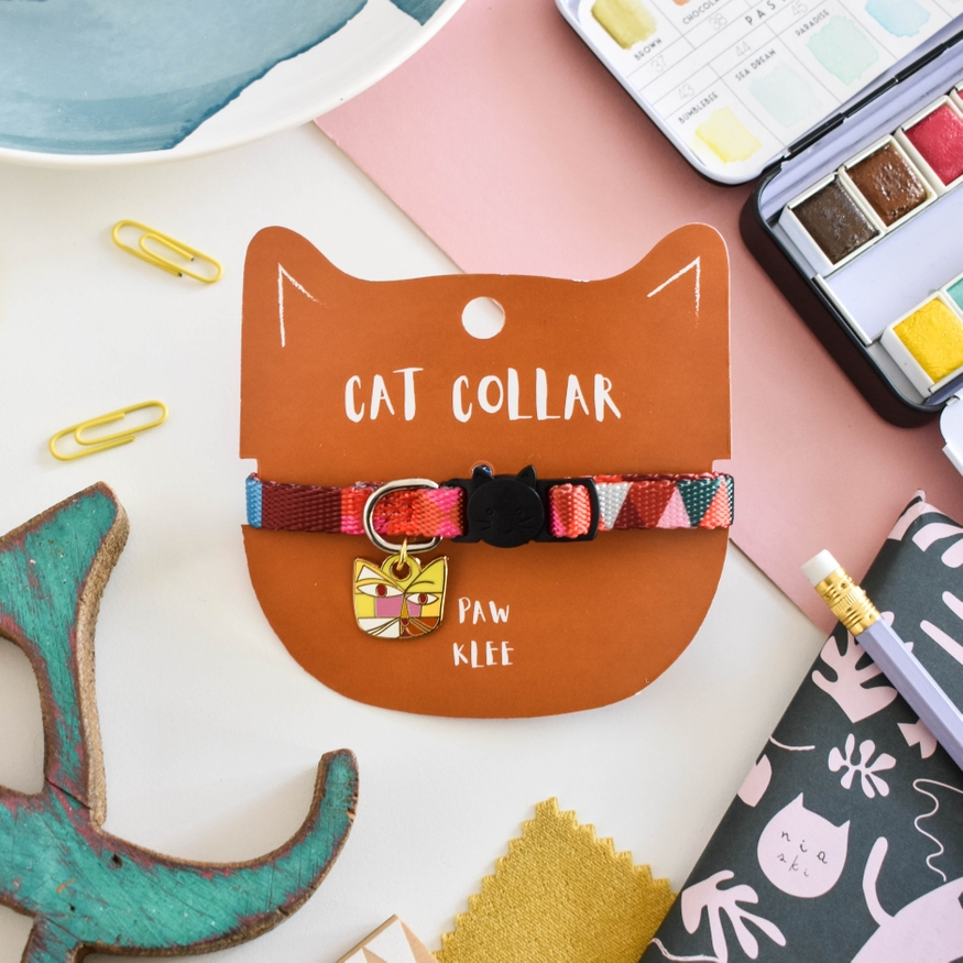 Paw Klee Breakaway Cat Collar with Charm