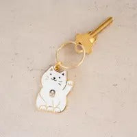 Lucky on sale cat keychain