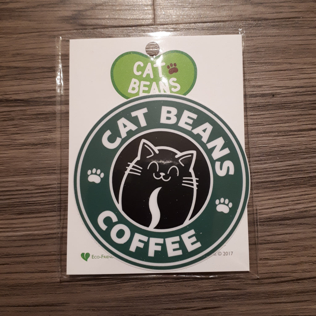 Cat Beans Coffee sticker