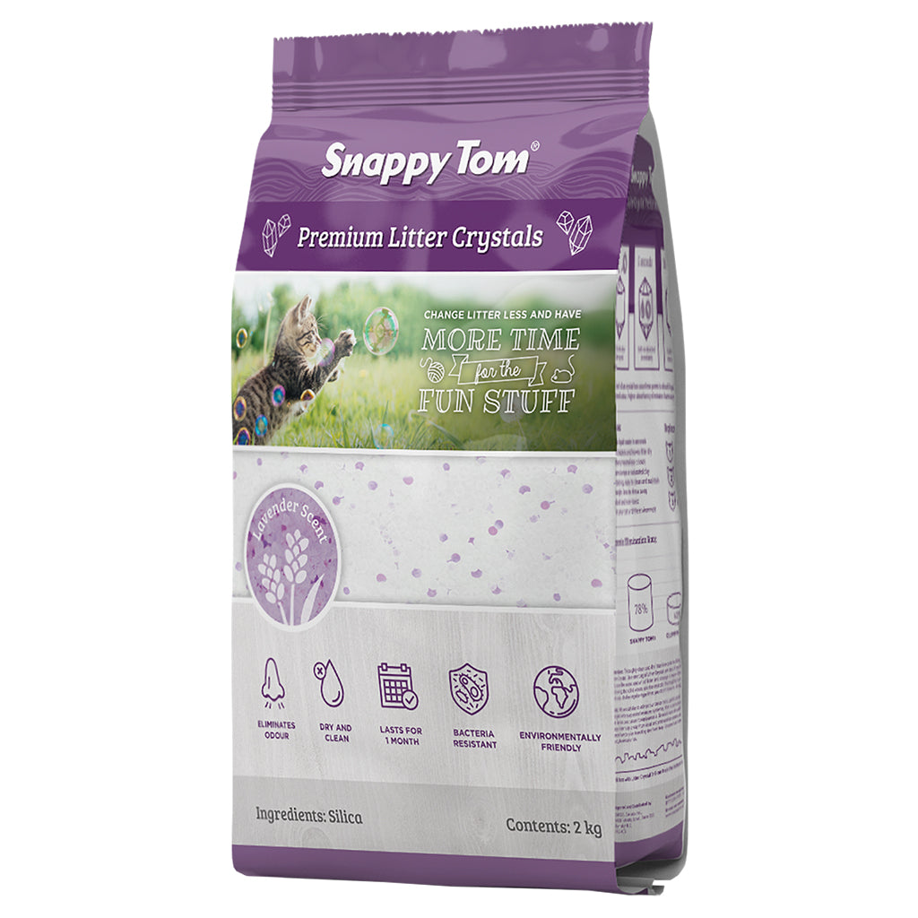 Snappy Tom litter crystals, lavender