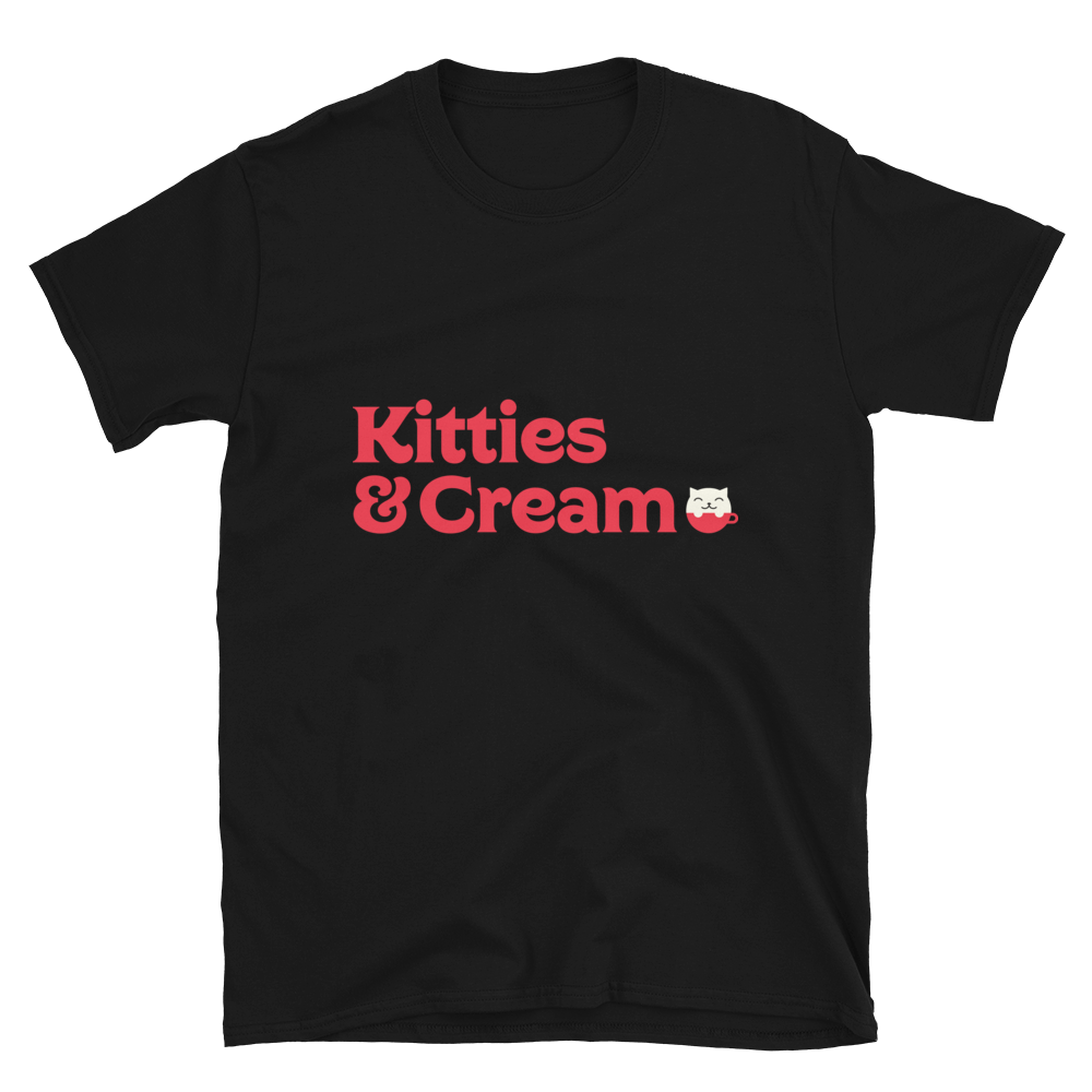 Black Kitties & Cream t-shirt