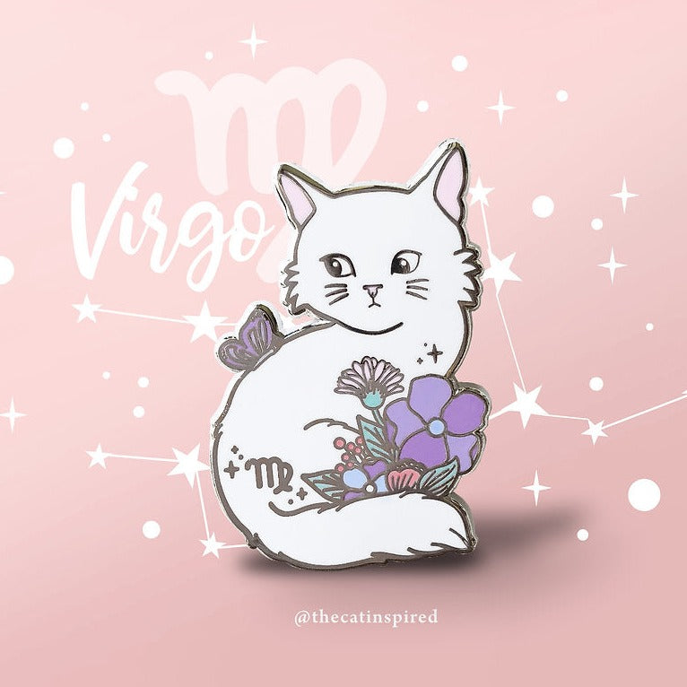 Virgo zodiac enamel pin