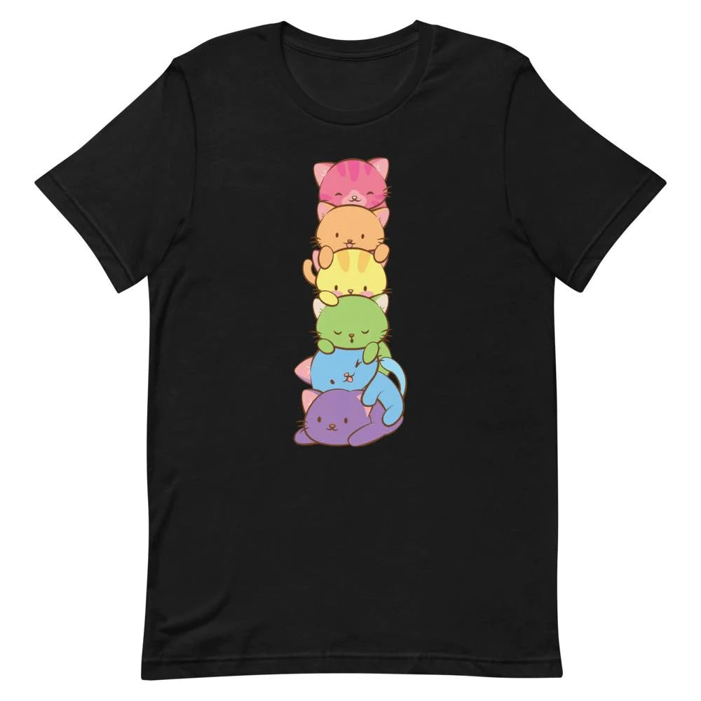 Rainbow Cat Pile t-shirt