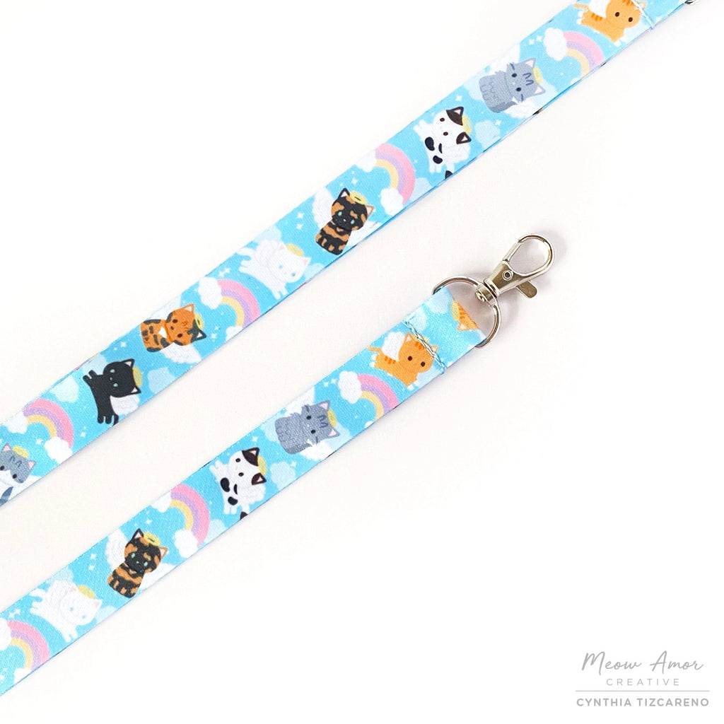 Angel Cats Double-sided Lanyard