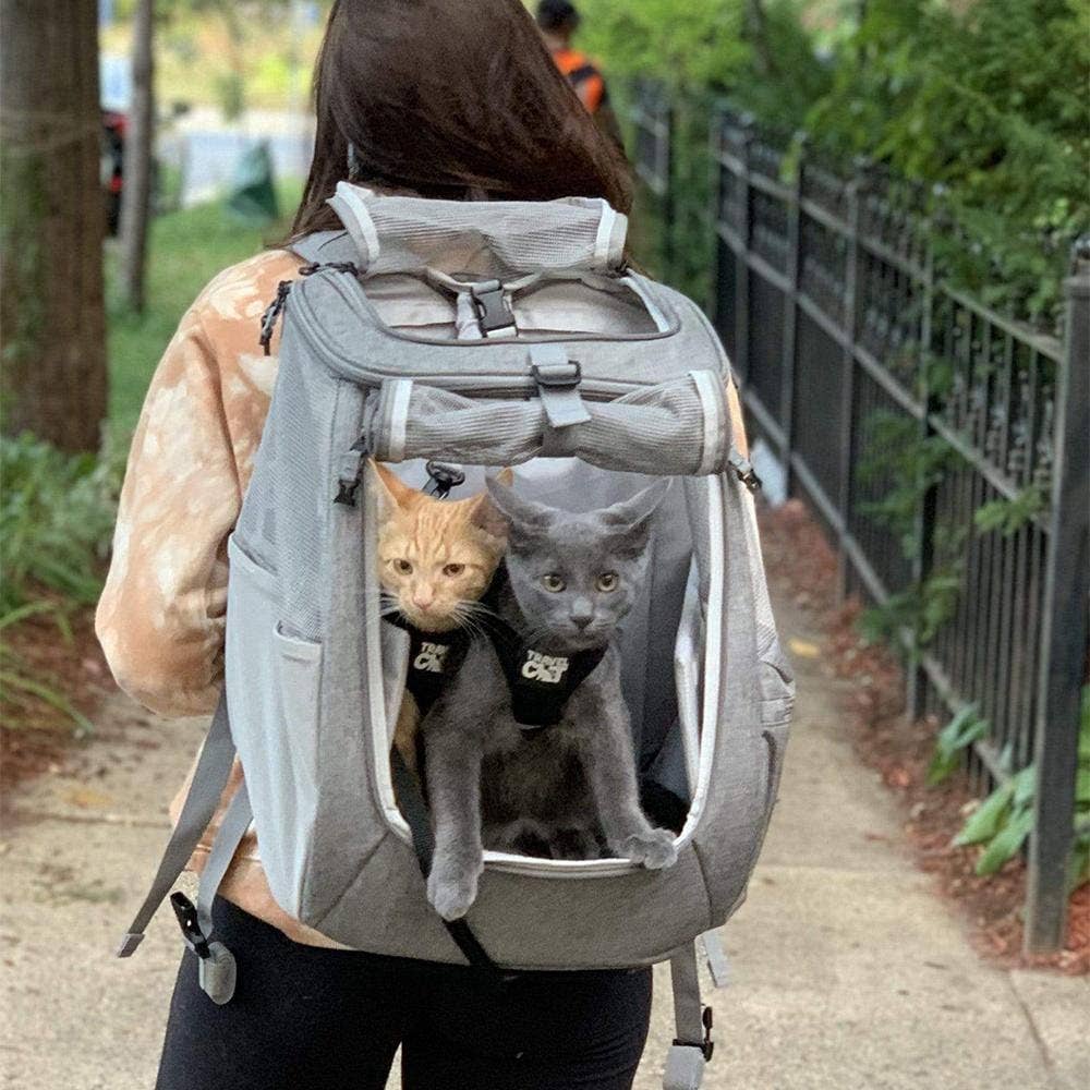 Two Cats Cat Backpack Large Dog Backpack Carrier Extra Large Cat