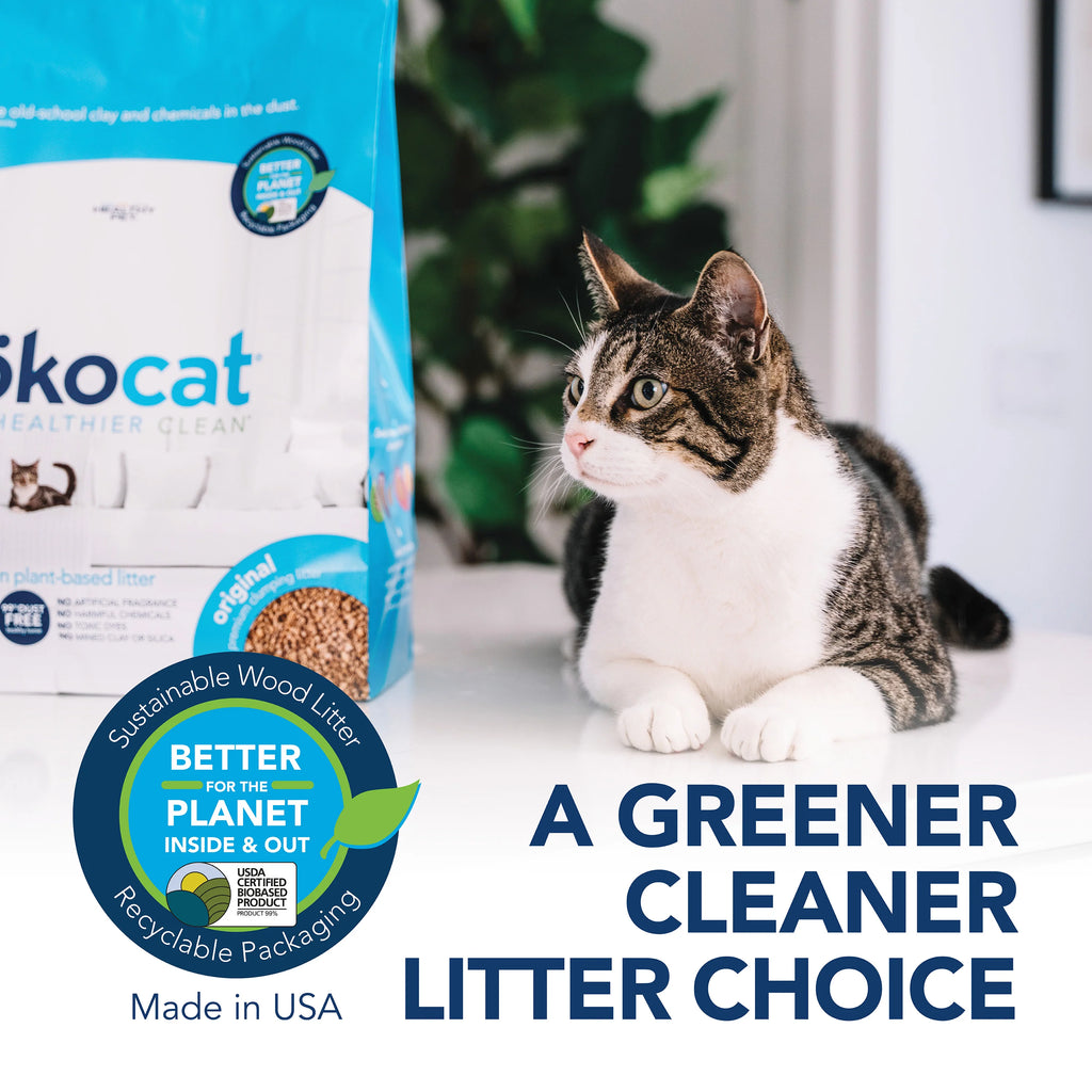 Okocat Original Premium Clumping Wood Cat Litter