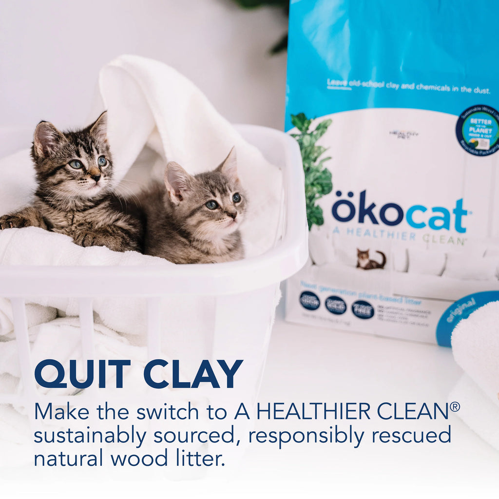 Okocat Original Premium Clumping Wood Cat Litter