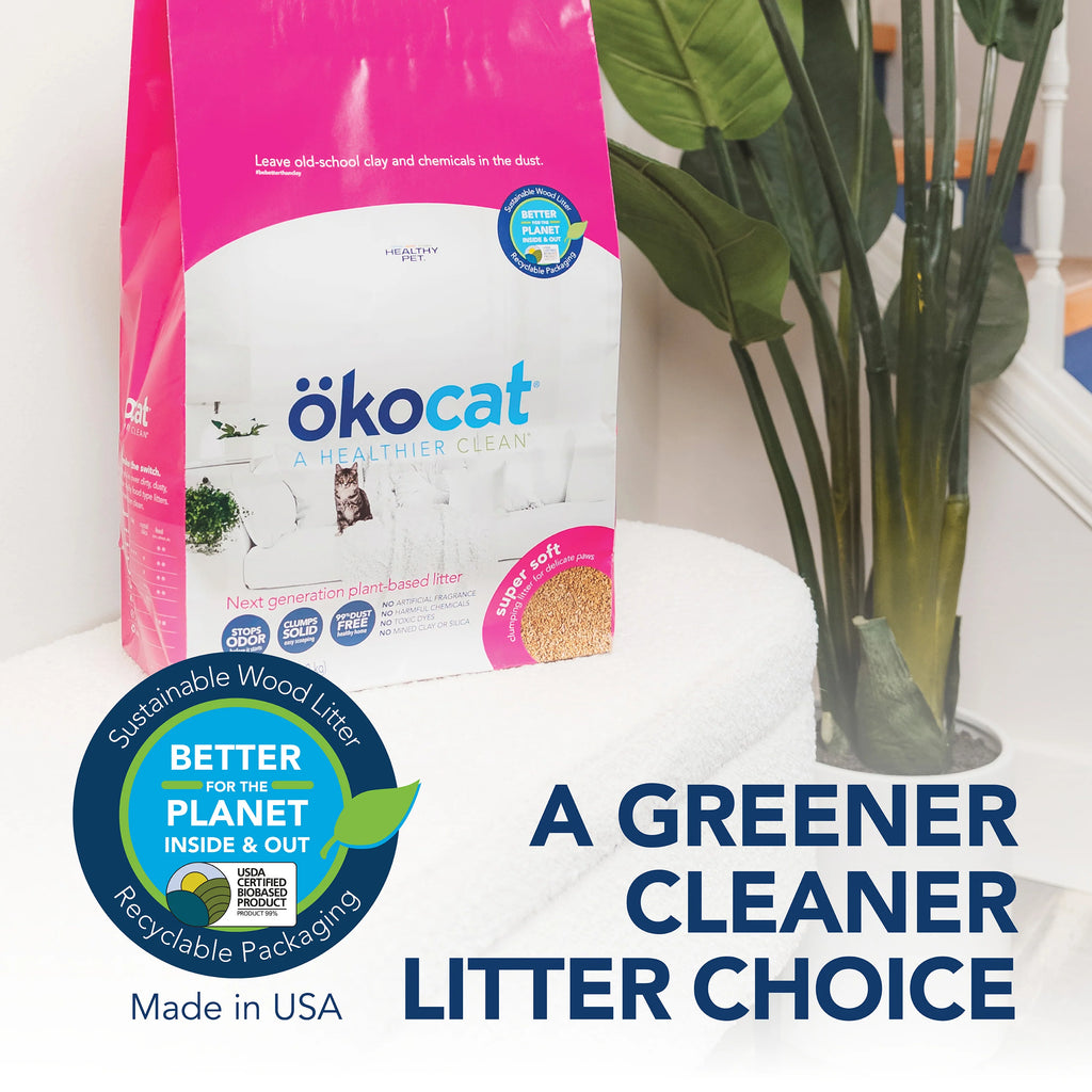 Okocat Super Soft Clumping Wood Cat Litter