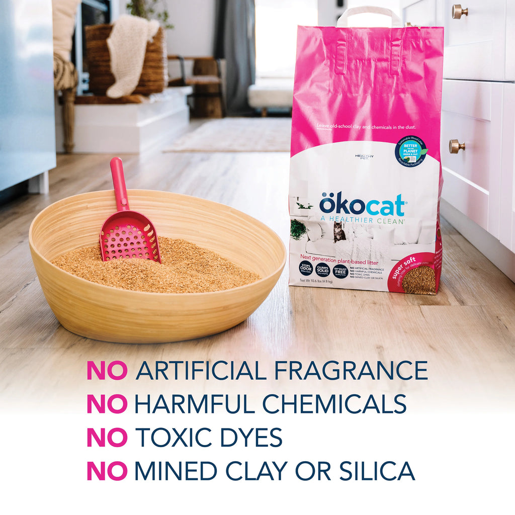Okocat Super Soft Clumping Wood Cat Litter