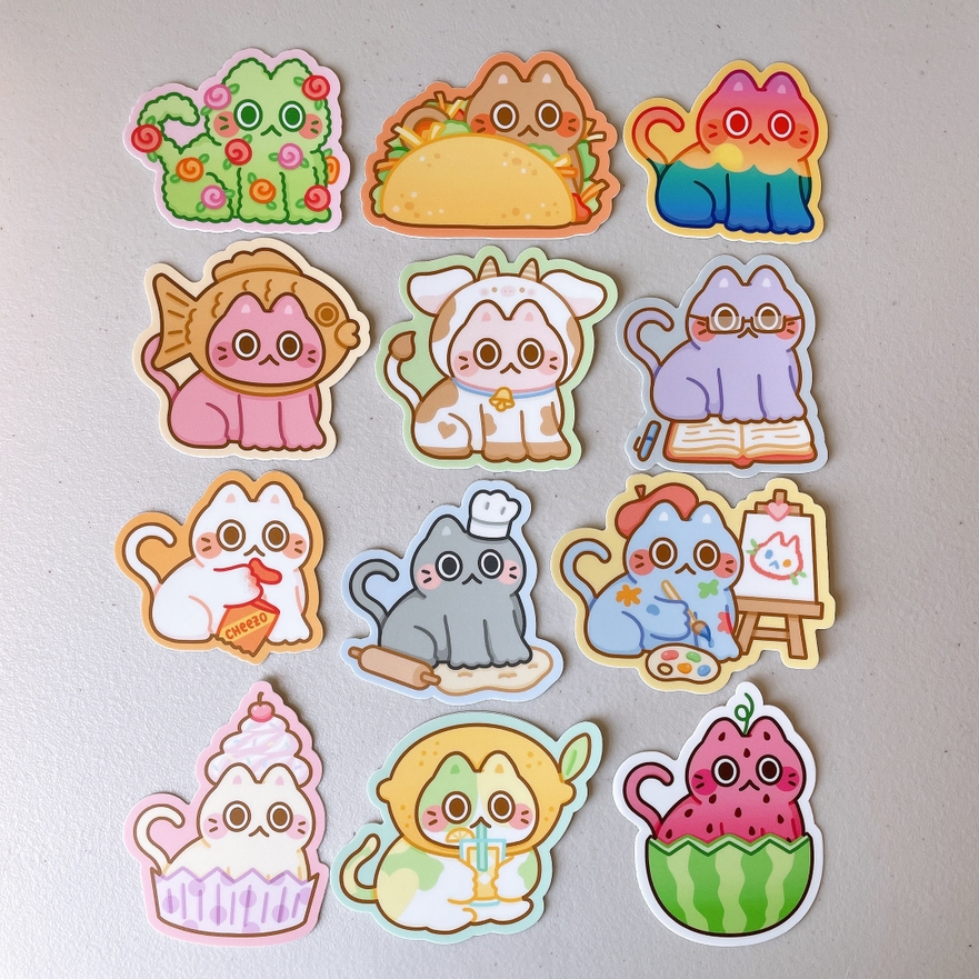 Rosebush Cat sticker