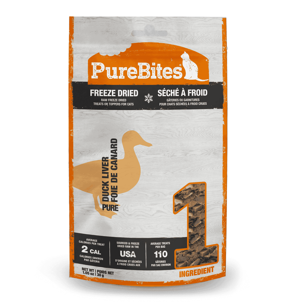PureBites Freeze-Dried Duck Liver Cat Treats