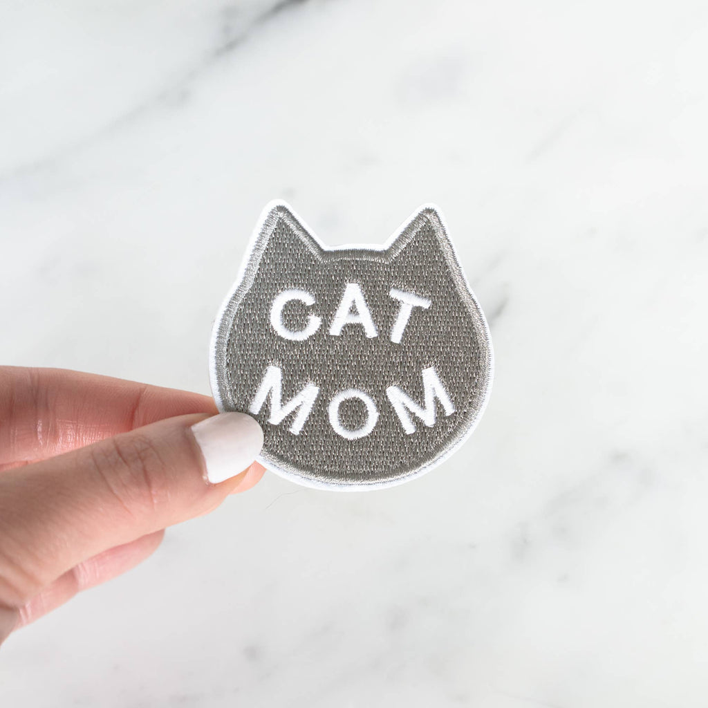 Cat Mom Embroidered Patch