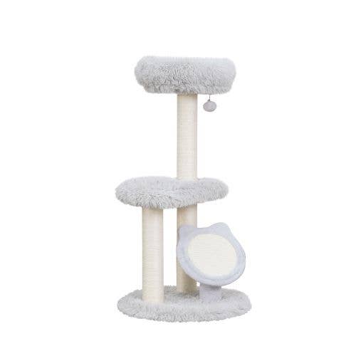 Rockview 3-level Shag Fur Cat Tree