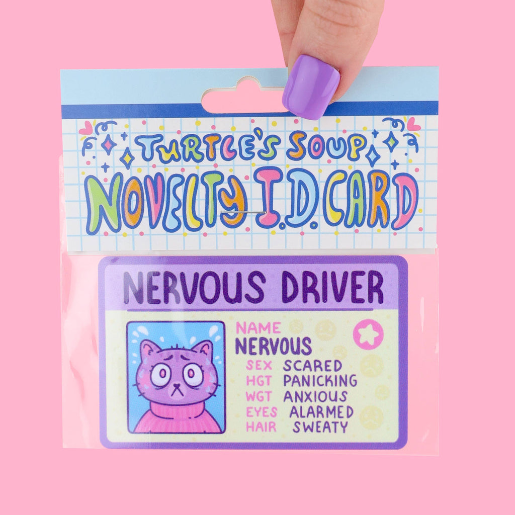 Nervous Driver Fake Cat Driver's License Novelty ID Card