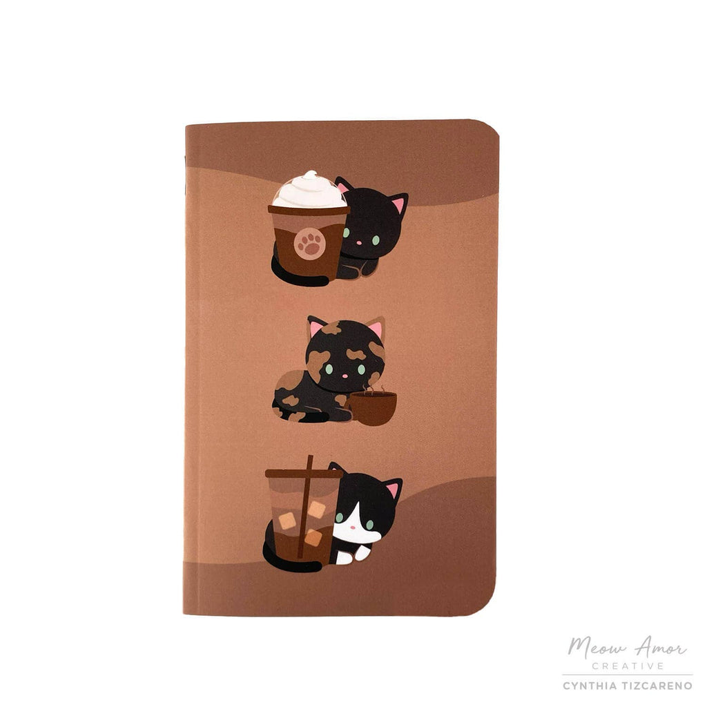 Coffee Cats Lined Pocket Notebook