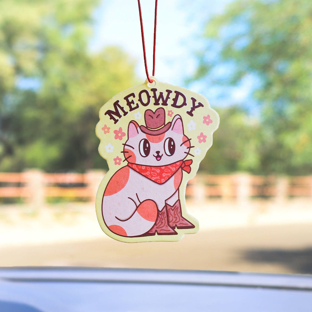 Meowdy Western Cowboy Orange Cat Scented Air Freshener