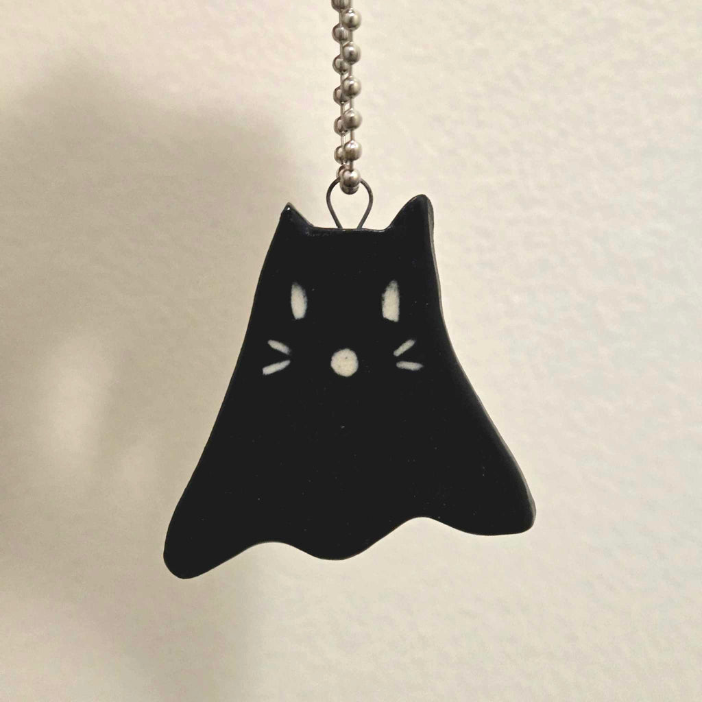 Ghost Cat Ceramic Pottery Ornament