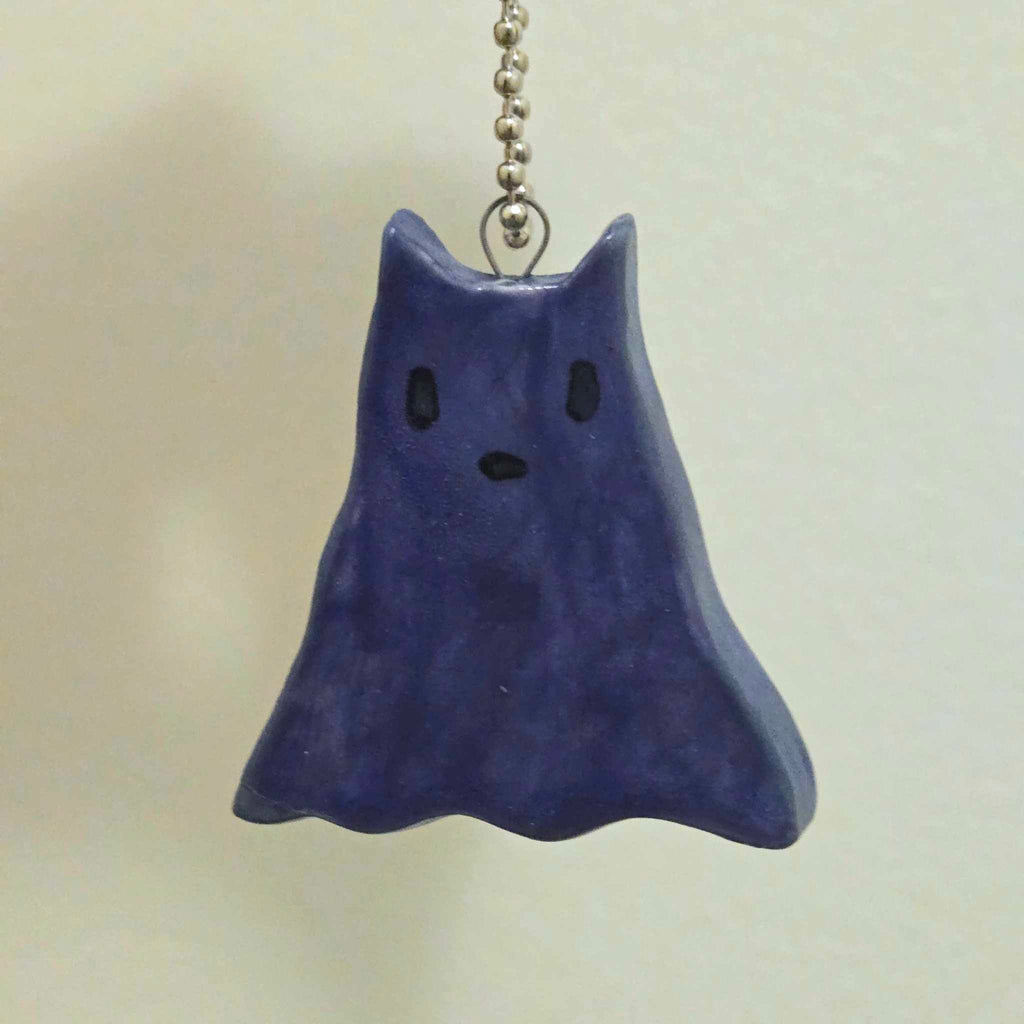 Ghost Cat Ceramic Pottery Ornament