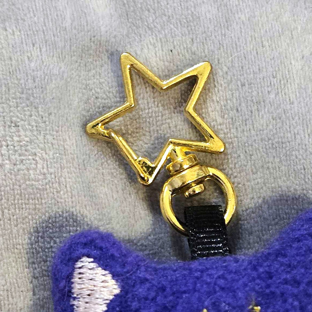 Luna Sailor Moon Black Cat Plush Keychain Charm