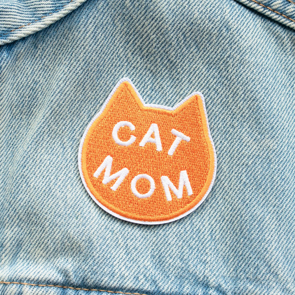Cat Mom Embroidered Patch
