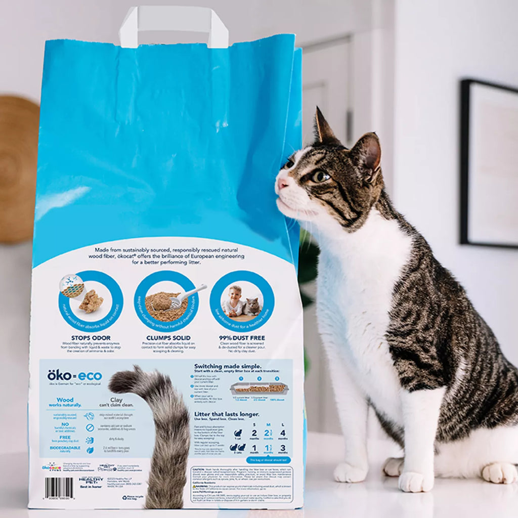 Okocat Original Premium Clumping Wood Cat Litter