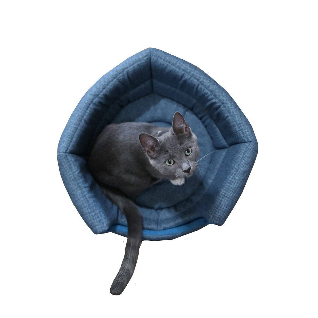 "The Meowbile Home" Convertible Cat Cave Bed