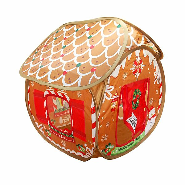 KONG Holiday PlaySpaces Gingerbread Bungalow Cat Toy and Bed