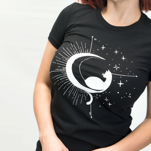 Moon & Stars Cat t-shirt