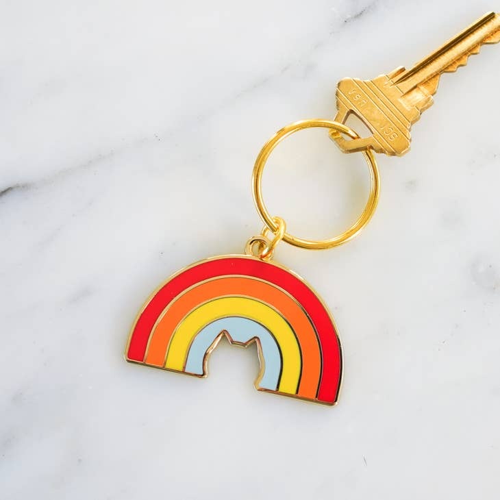 Cat Rainbow keychain