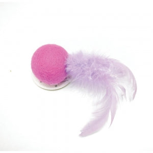 Multipet Felted Feather Ball Catnip Toy