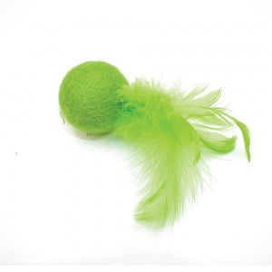 Multipet Felted Feather Ball Catnip Toy