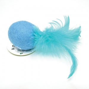 Multipet Felted Feather Ball Catnip Toy