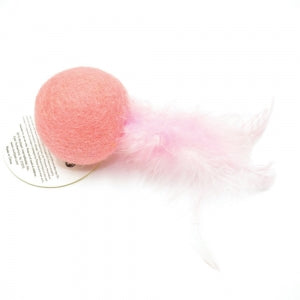 Multipet Felted Feather Ball Catnip Toy
