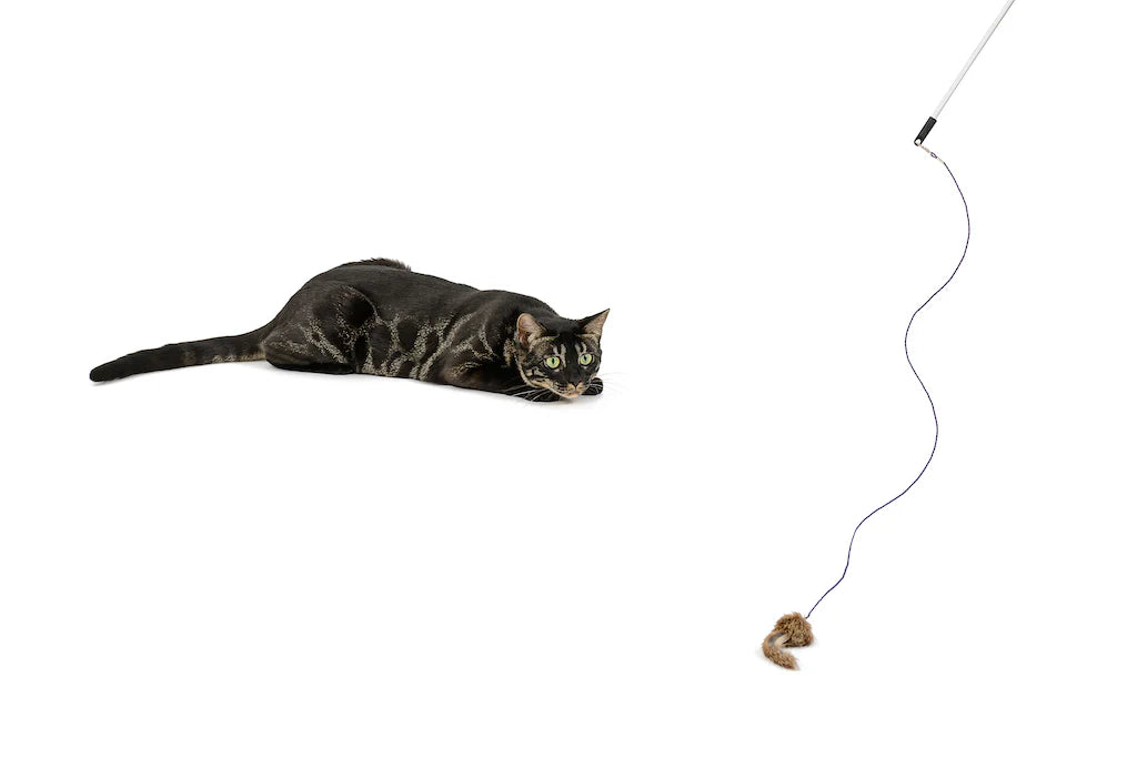 Rompicatz Critter Collector Brawny Mouse Attachment for Classic Rod Wand Cat Toy