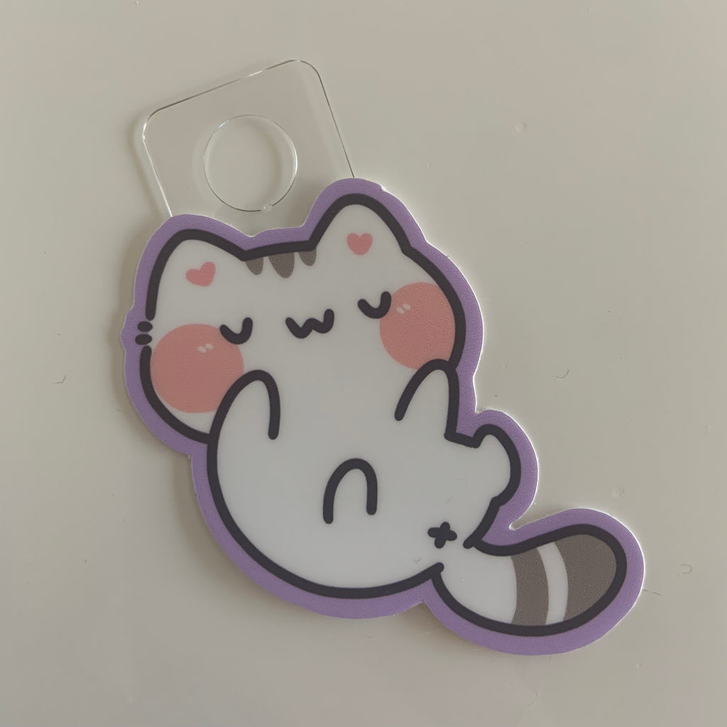 White Cat mini sticker