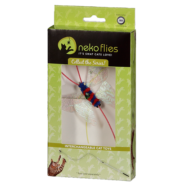 Neko Flies Kiticatterfly Attachment for RompiCatz Critter Collector Classic Rod Wand Toy