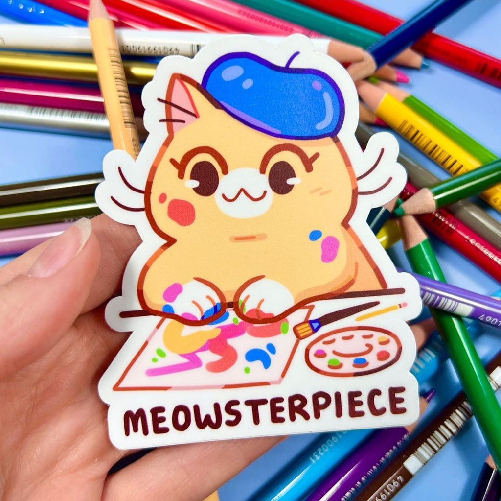 Meowsterpiece sticker