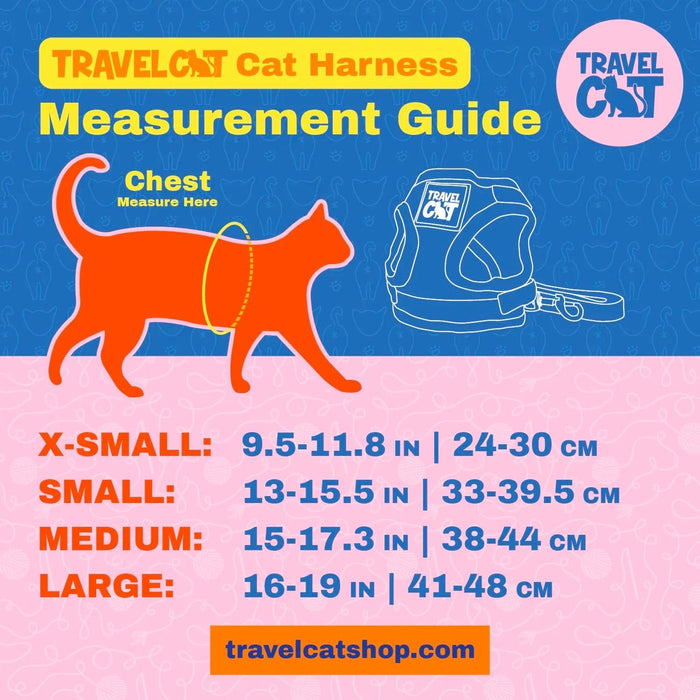 The True Adventurer Cat Harness and Leash Set Kitties Cream