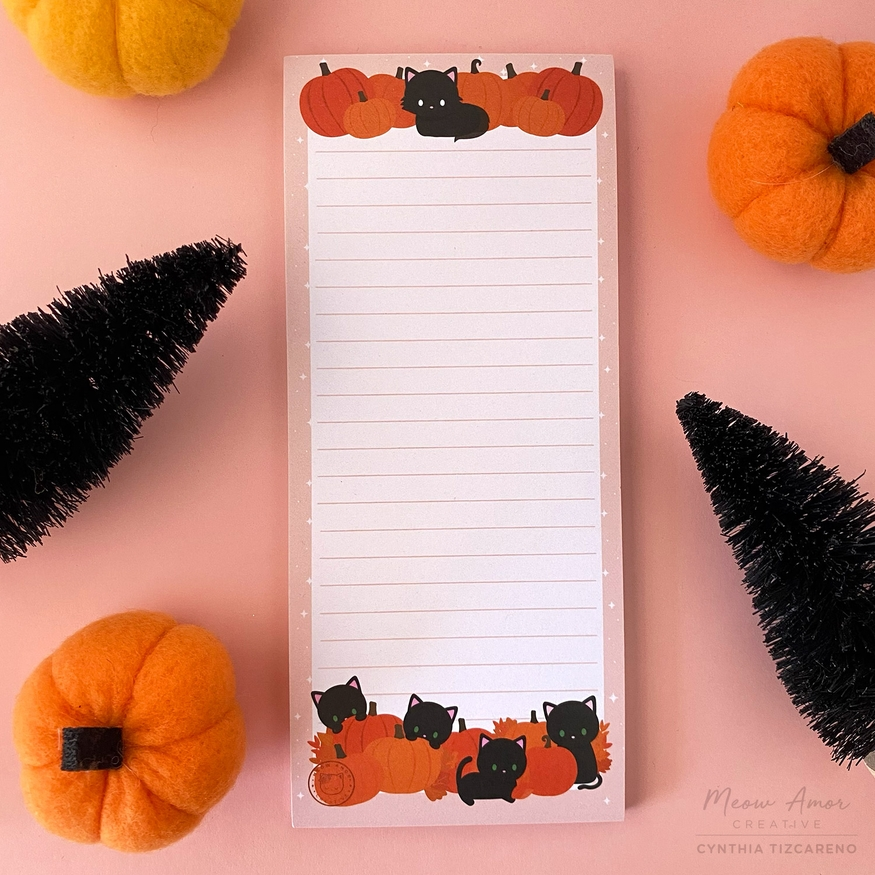 Pumpkin Patch to do list notepad