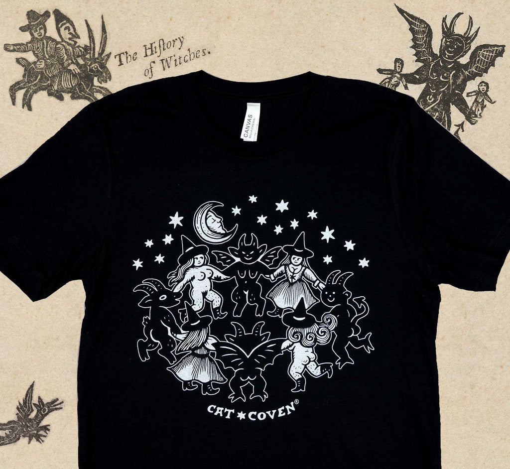 Circle of Friends Witches and Demons Universal Screen Printed Bella + Canvas T-shirt