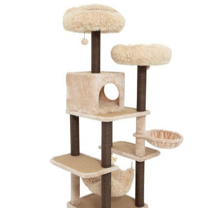 Meerkat 7 level Cat Tree Kitties Cream