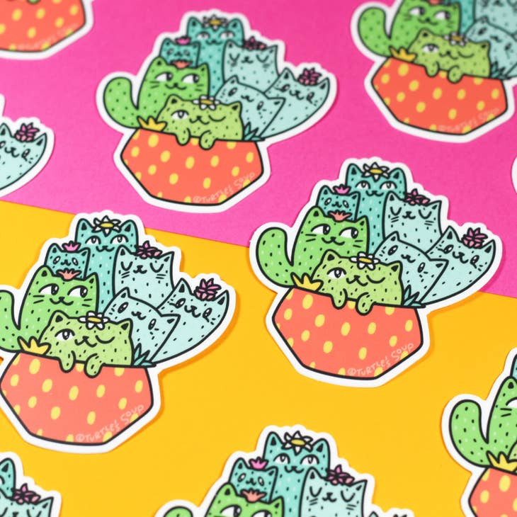 Cactus Cats sticker