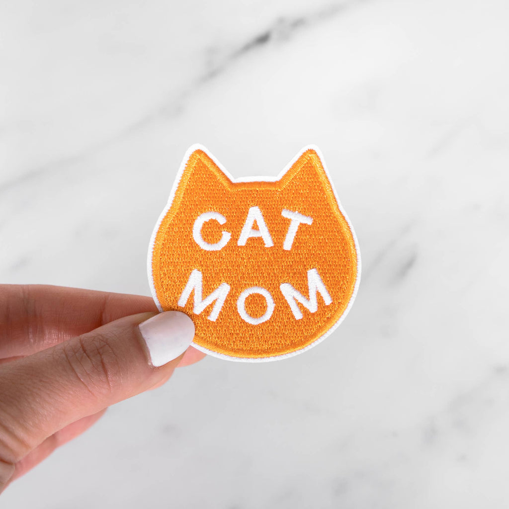 Cat Mom Embroidered Patch