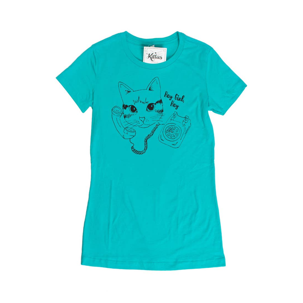 Hey Girl Hey Telephone Cat t-shirt