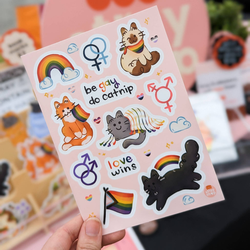 Pride Kitties Vinyl Sticker Sheet