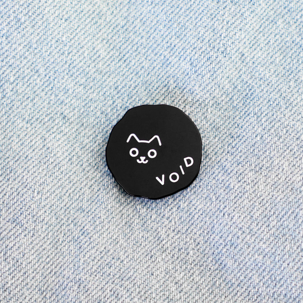 Void Black Cat Hard Enamel Pin