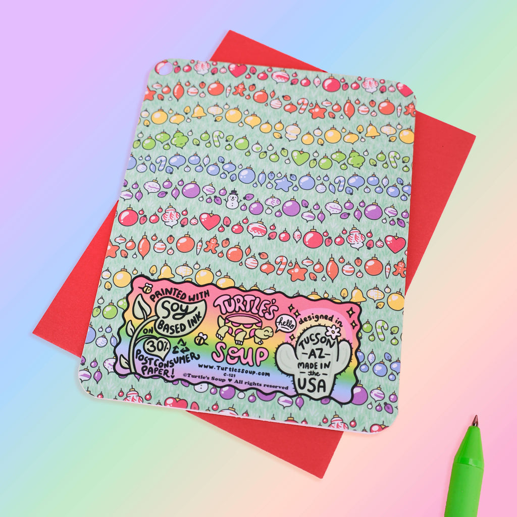 Have a Gay Christmas LGBTQ Queer Pride Holiday Blank Greeting Card