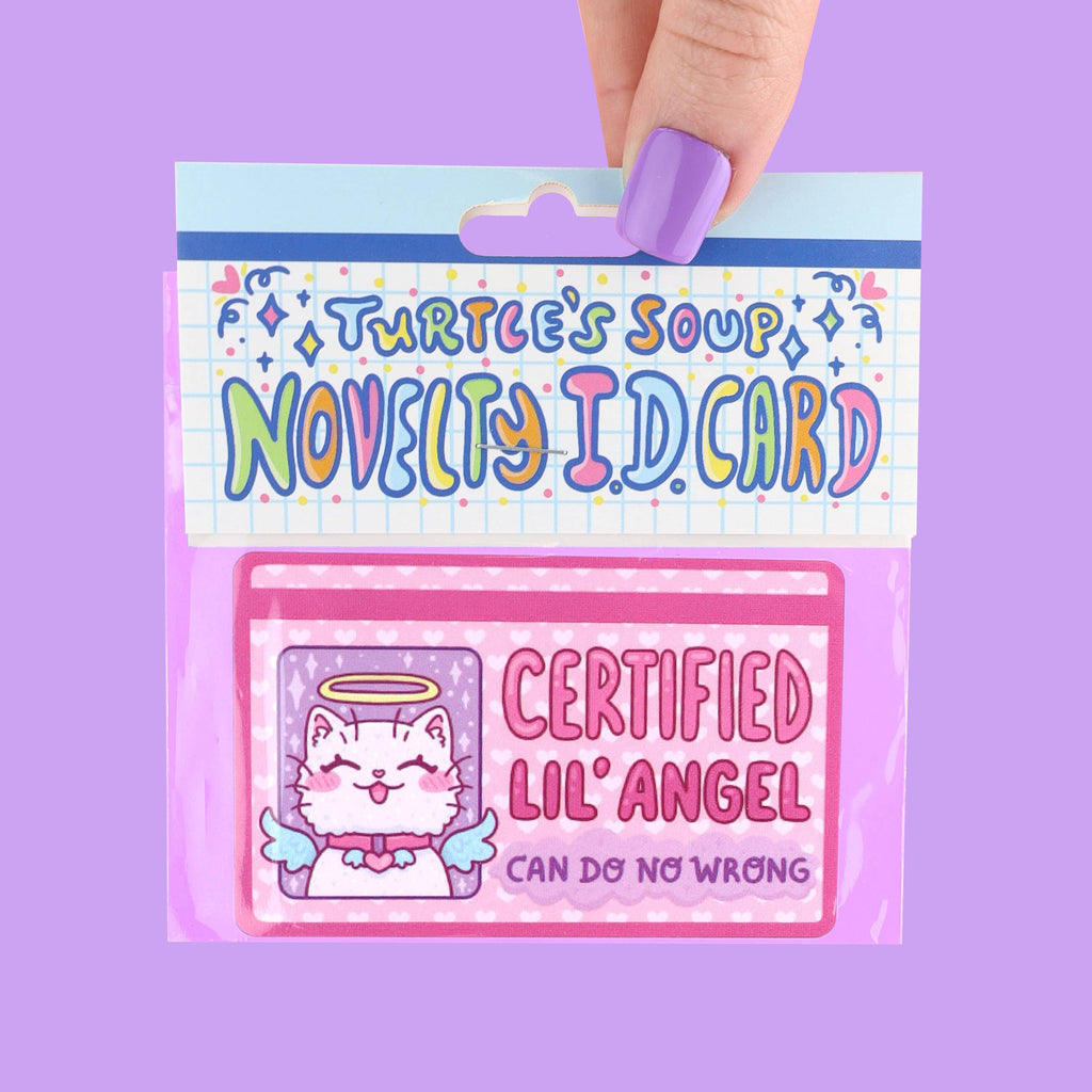 Certified Lil Angel Cat Fake Driver's License Novelty ID Card