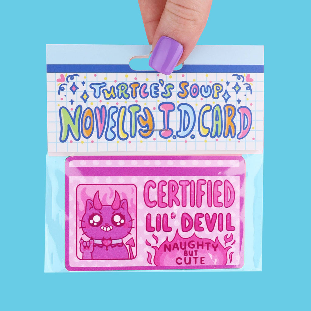 Certified Lil Devil Cat Fake Driver's License Novelty ID Card